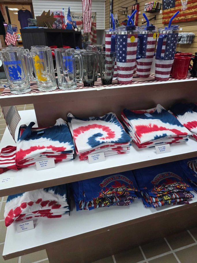 Red, White and Blue Tshirts Image